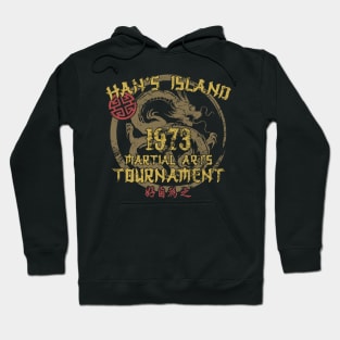 Han's island Bruce Lee Enter the Dragon style 2 of 2 - distressed Hoodie